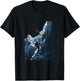 Ice Climbing Ice Climber Frozen Rock Snow Mountain T-Shirt - T-Shirt | Black