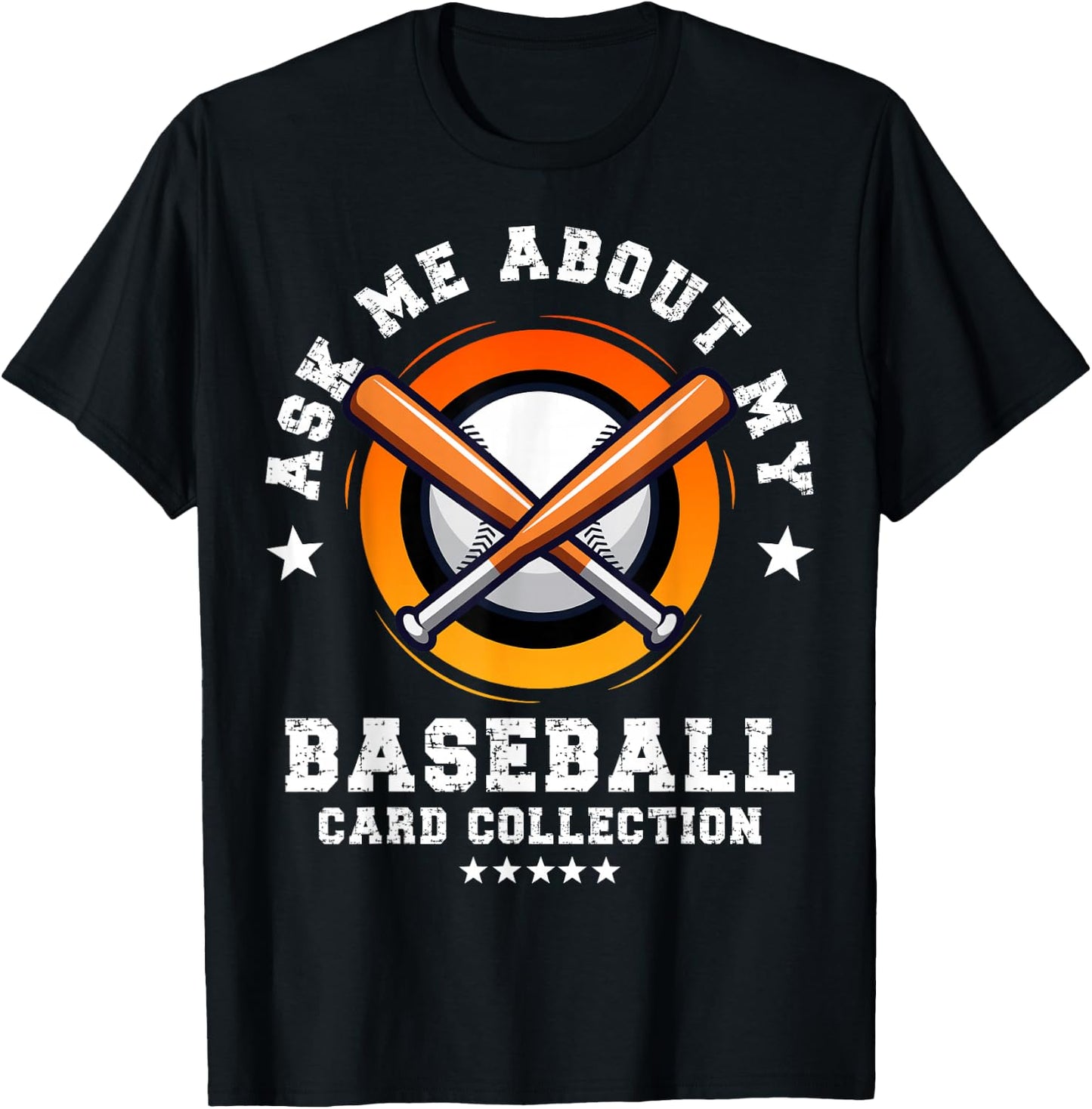 Baseball Card Collector T-Shirt - T-Shirt | Black