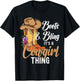 Funny Cowgirl Boots Bling Women Cute Love Country Life T-Shirt - T-Shirt | Black
