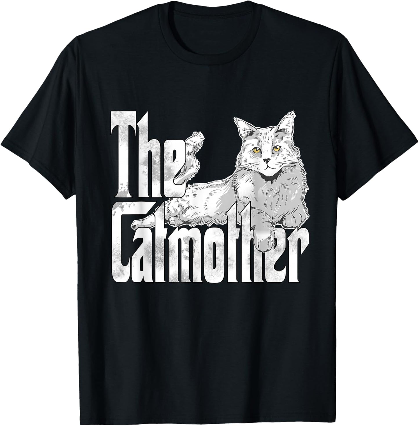 Cat Mom The Catmother Crazy Cat Mother Kitty Mommy T-Shirt - T-Shirt | Black