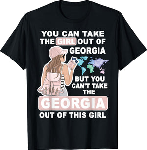 Cool Girl from Georgia - Proud Georgia Girl T-Shirt - T-Shirt | Black