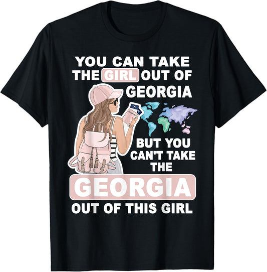 Cool Girl from Georgia - Proud Georgia Girl T-Shirt - T-Shirt | Black