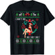 I Ain't no Ho Ho Ho Ugly Sweater Christmas Family Matching T-Shirt - T-Shirt | Black