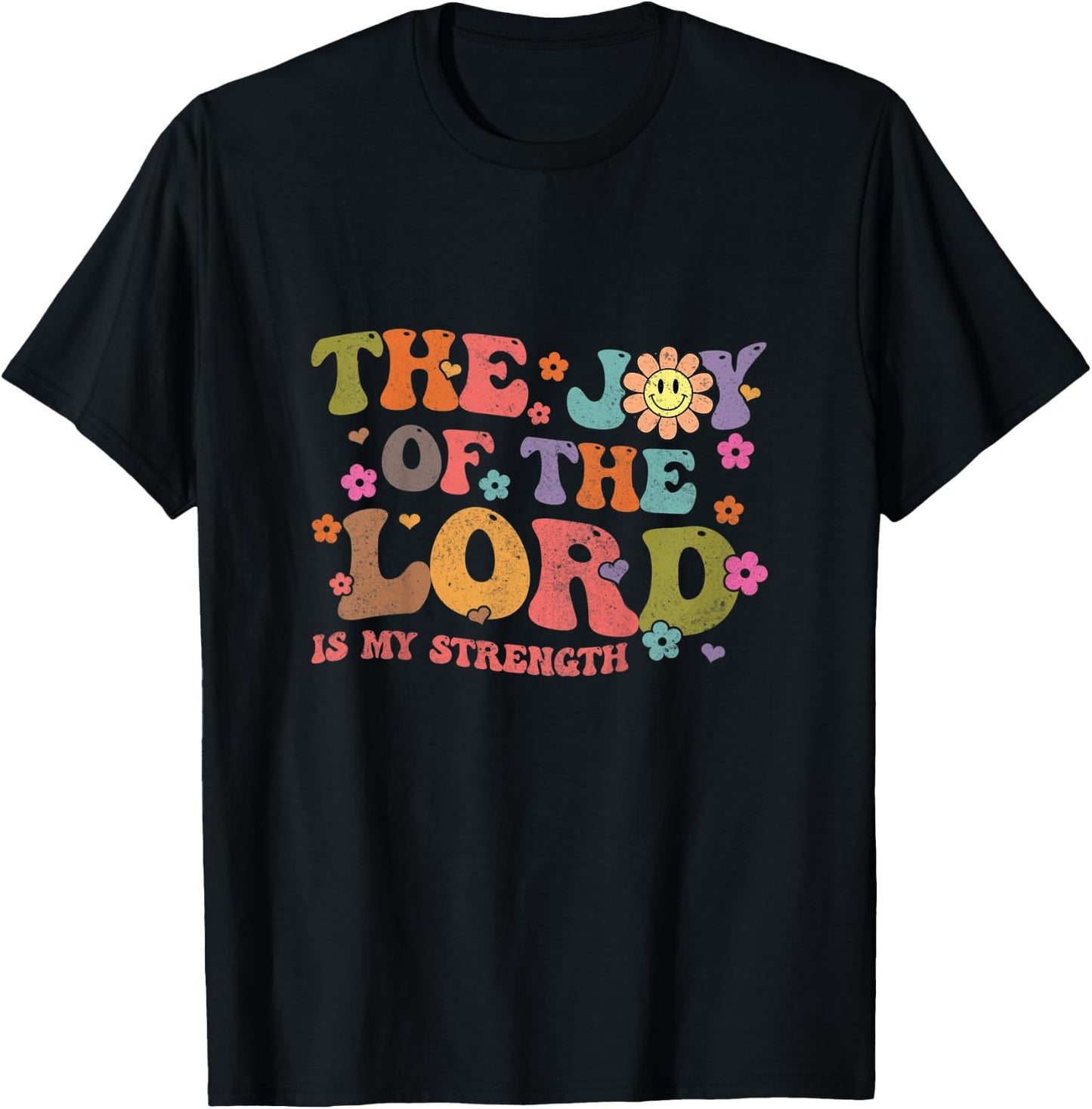 Kids The Joy Of The Lord Is My Strength Christian Religious Baby T-Shirt - T-Shirt | Black