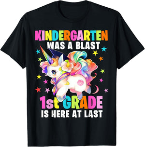 Kindergarten Graduation Unicorn Kindergarten Graduate Girls T-Shirt - T-Shirt | Black