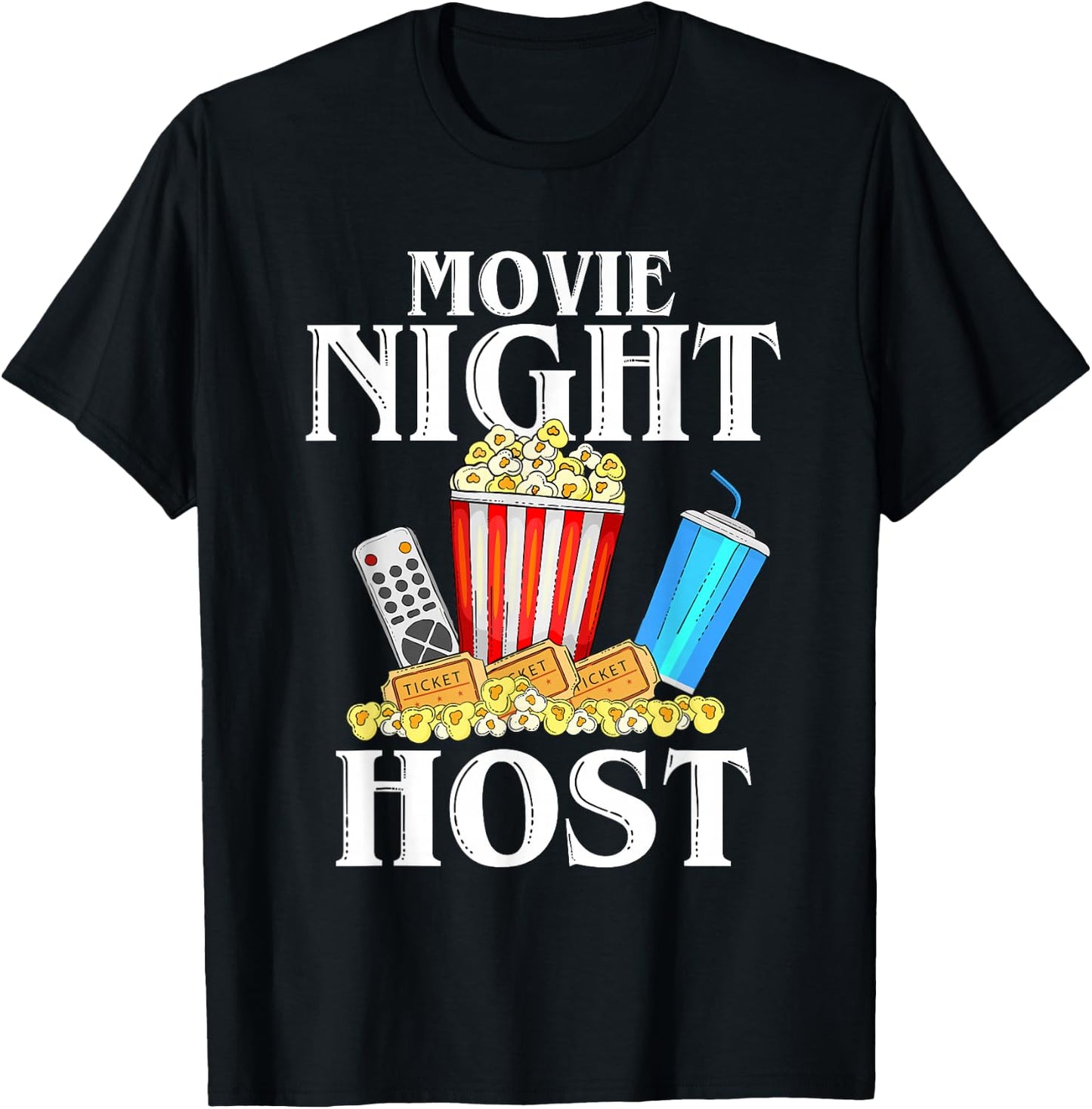 Family Movie Night Outfit Women Kids - Movie Lover T-Shirt - T-Shirt | Black