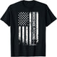 Horseshoe pitching usa flag horseshoe throwing patriotic T-Shirt - T-Shirt | Black