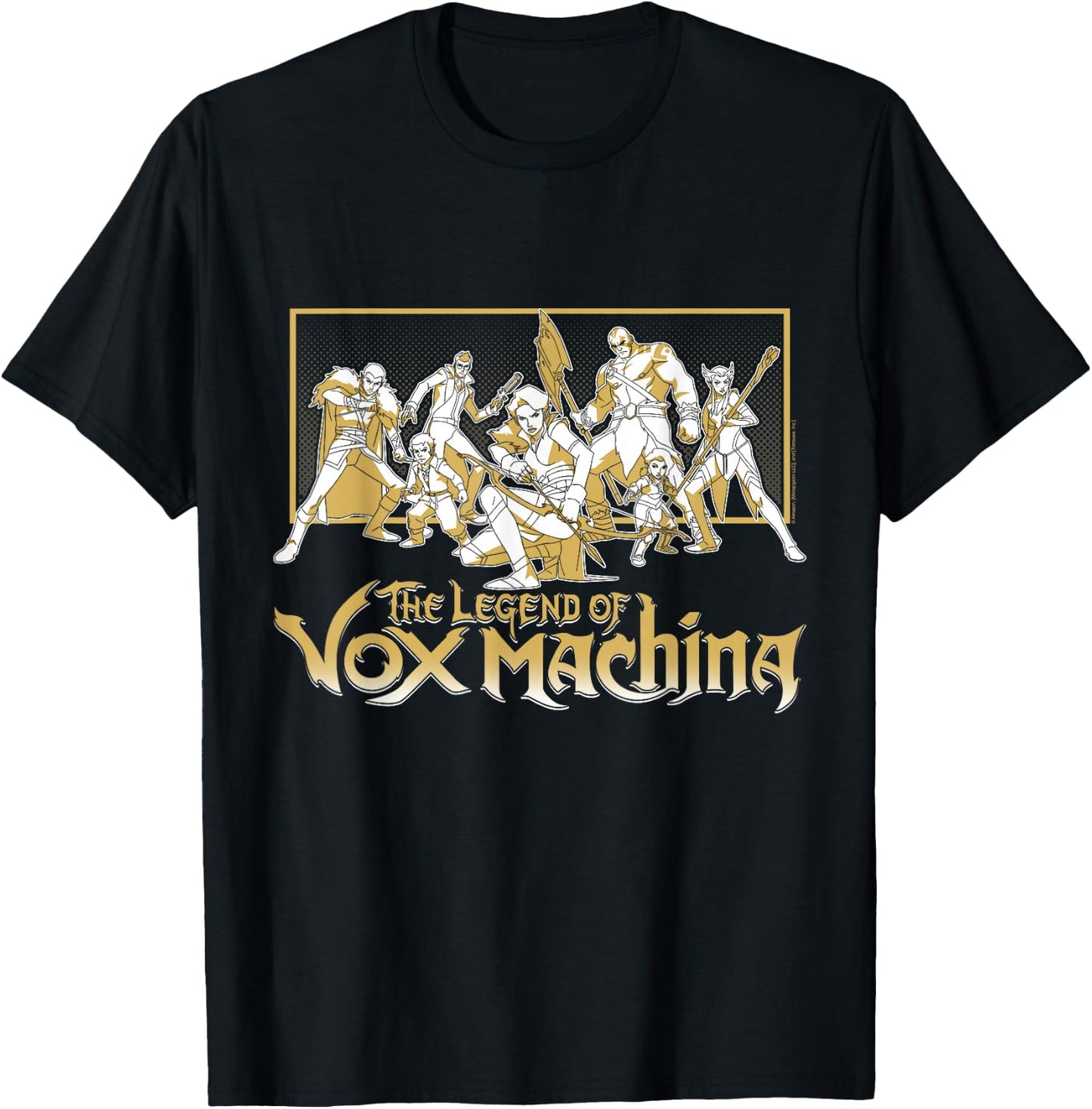 The Legend of Vox Machina Main Characters Fight Pose T-Shirt - T-Shirt | Black