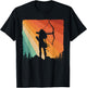 Cute Archery Design Women Kids Archer Archery Lovers T-Shirt - T-Shirt | Black