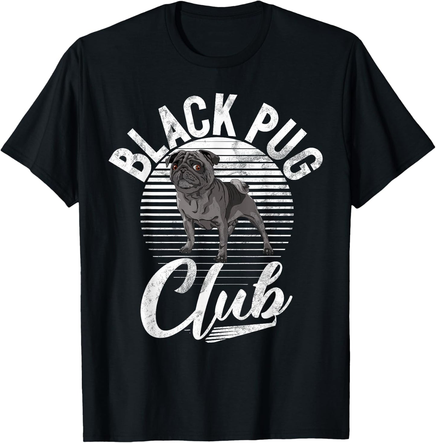 Black Pug Club Black Pug T-Shirt - T-Shirt | Black