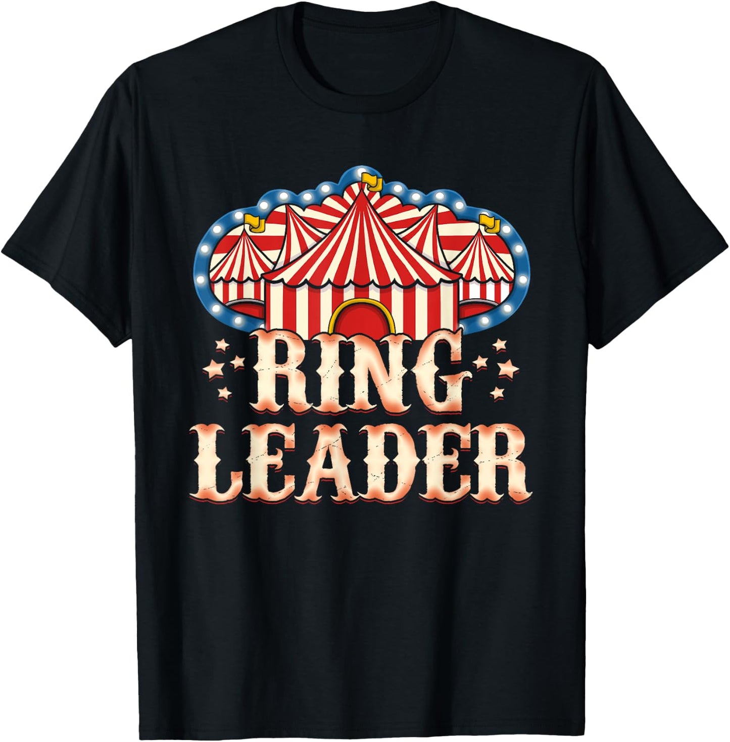 Circus Party Gift Clown Lion Fire Ring Acrobat Funny T-Shirt - T-Shirt | Black
