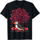 Puffin Bird Lover Heart Tree Puffin Valentine's Day T-Shirt - T-Shirt | Black