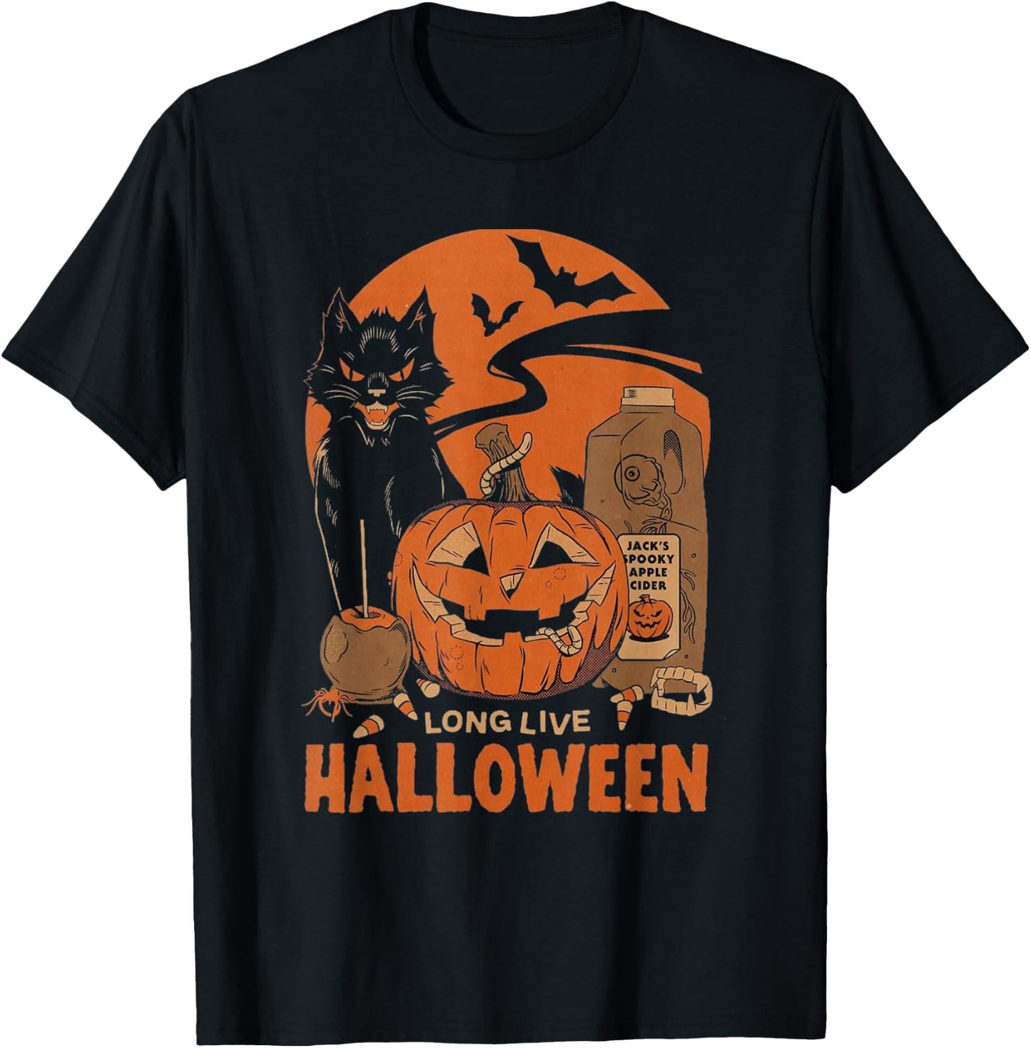 Long Live Halloween T-Shirt - T-Shirt | Black
