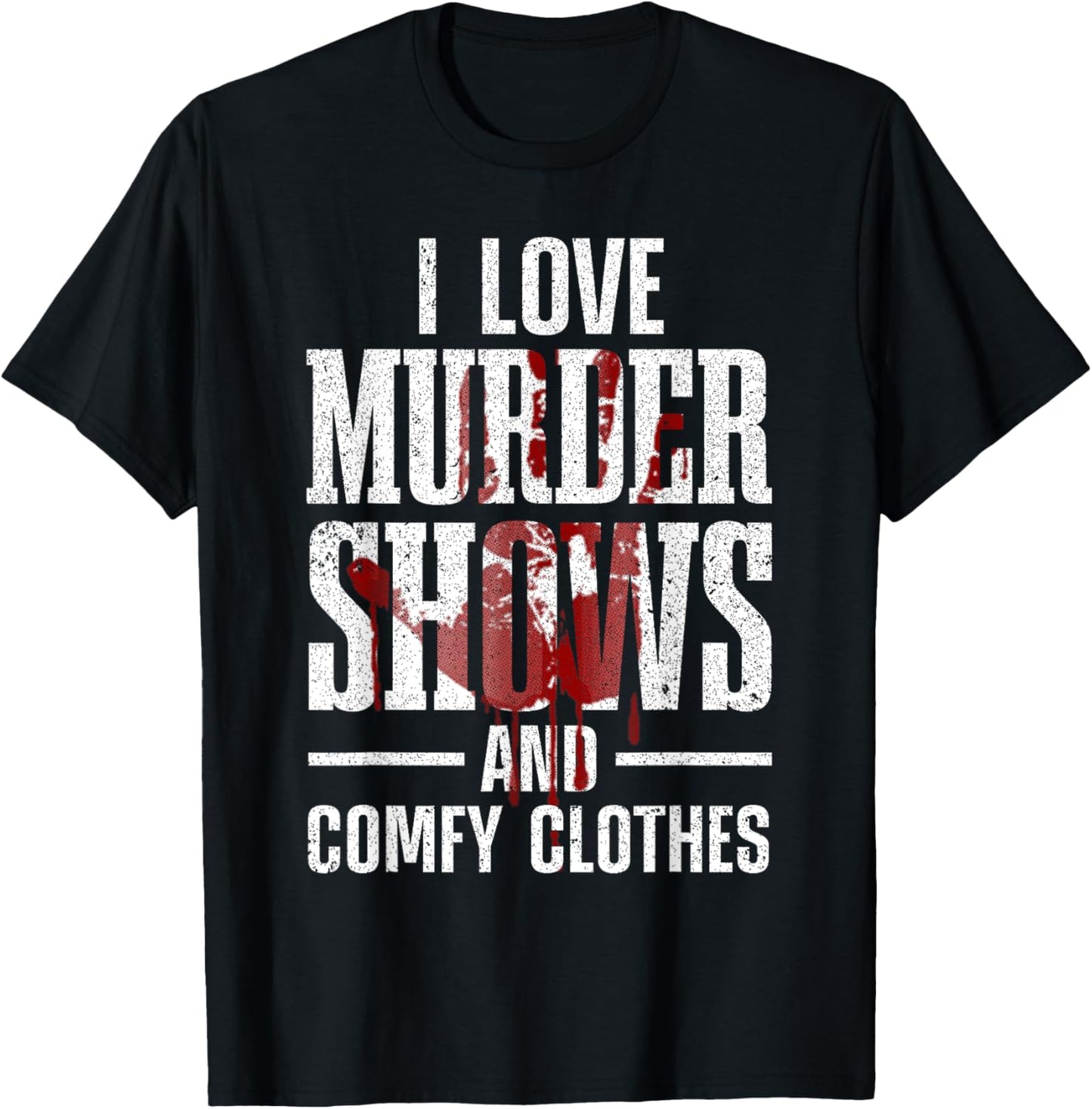 Cool Murder Shows Women Horror Movie Crime Halloween T-Shirt - T-Shirt | Black
