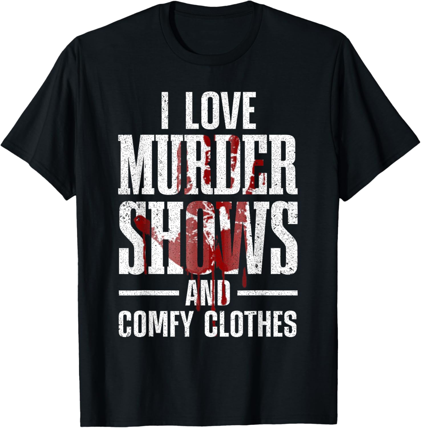 Cool Murder Shows Women Horror Movie Crime Halloween T-Shirt - T-Shirt | Black