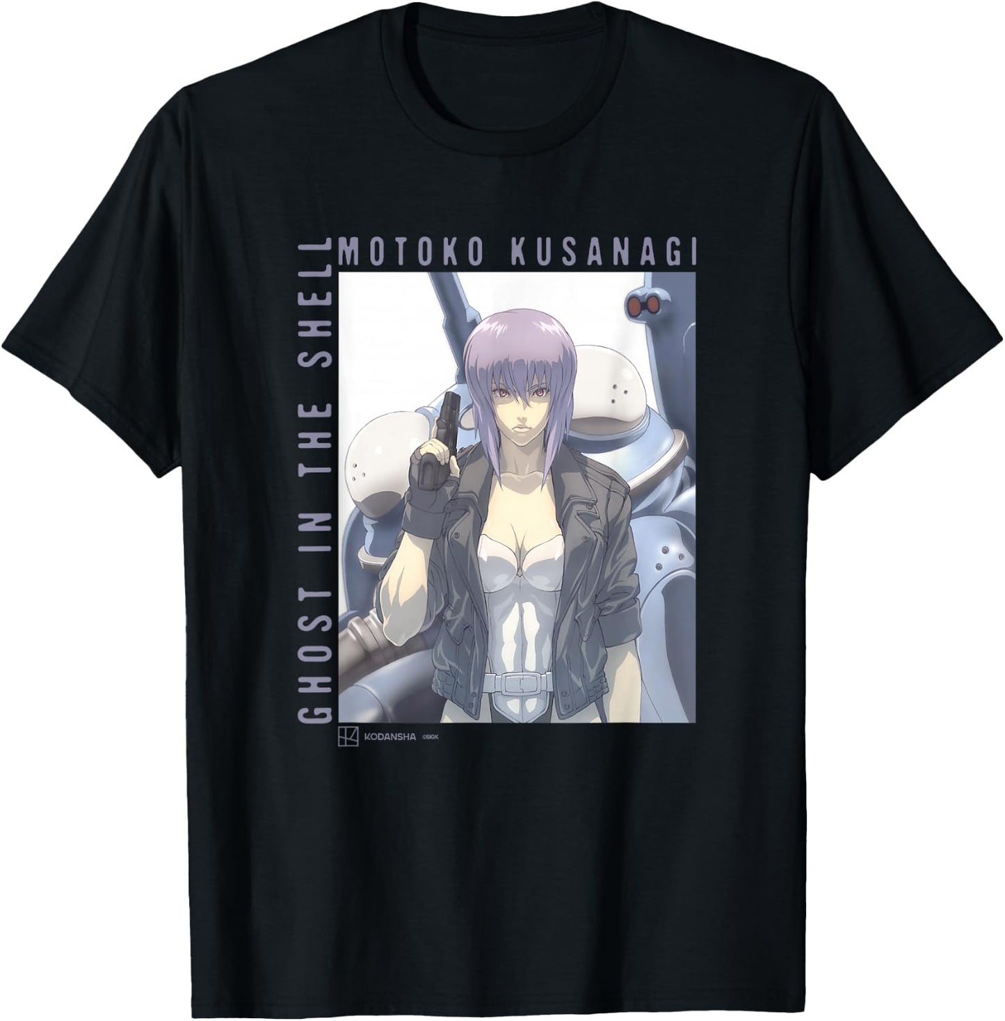 Ghost in The Shell: Stand Alone Complex Motoko Kusanagi Box T-Shirt - T-Shirt | Black