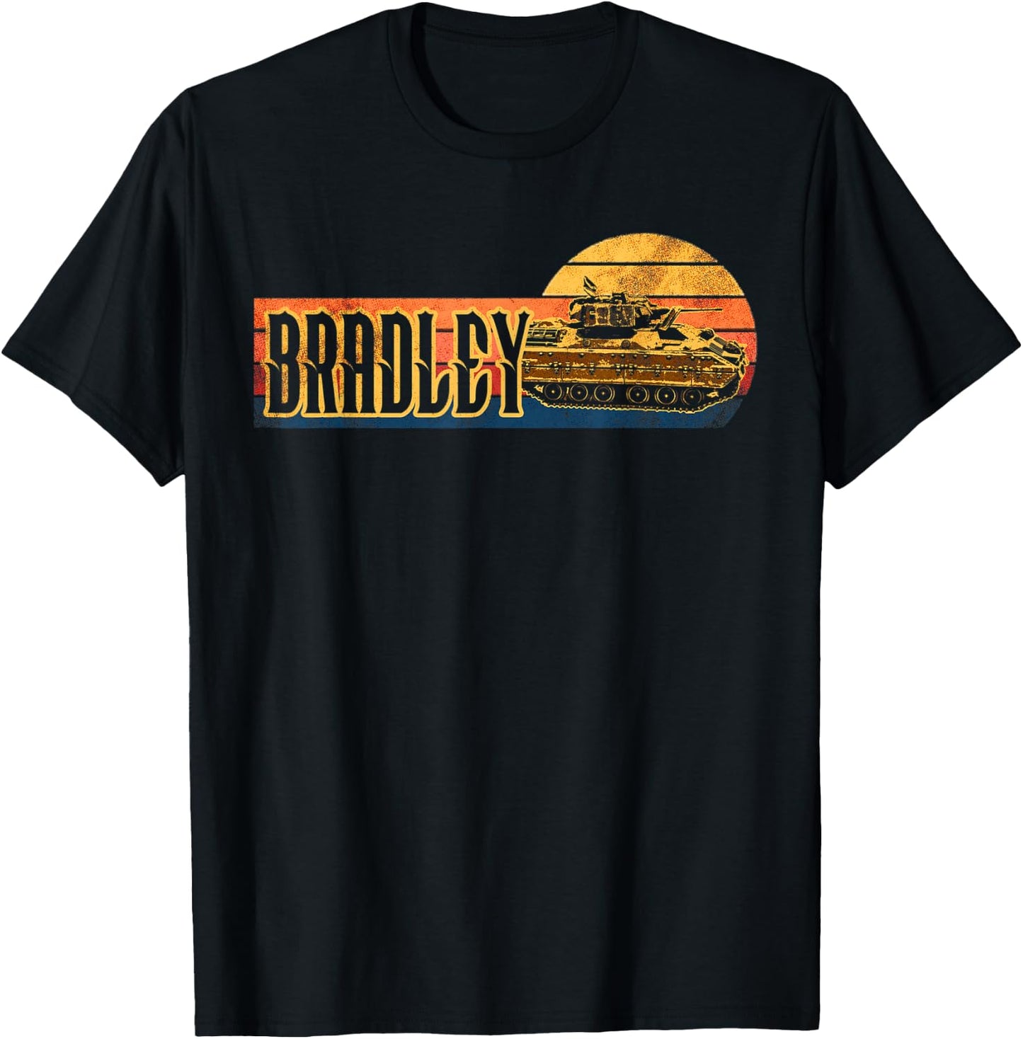 Bradley Fighting Vehicle USA America American Military T-Shirt - T-Shirt | Black