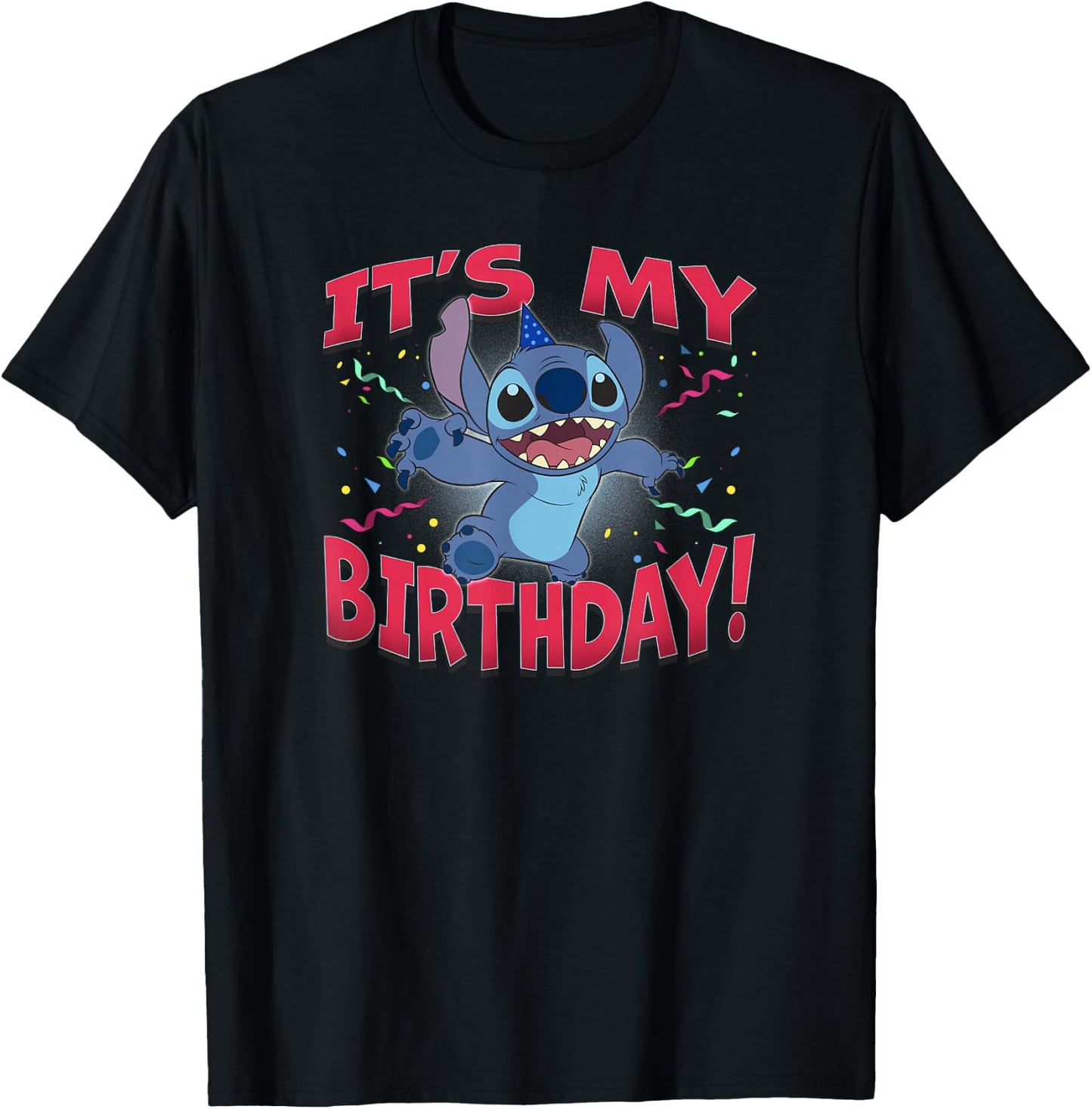 Disney Lilo & Stitch It's My Birthday! T-Shirt - T-Shirt | Black