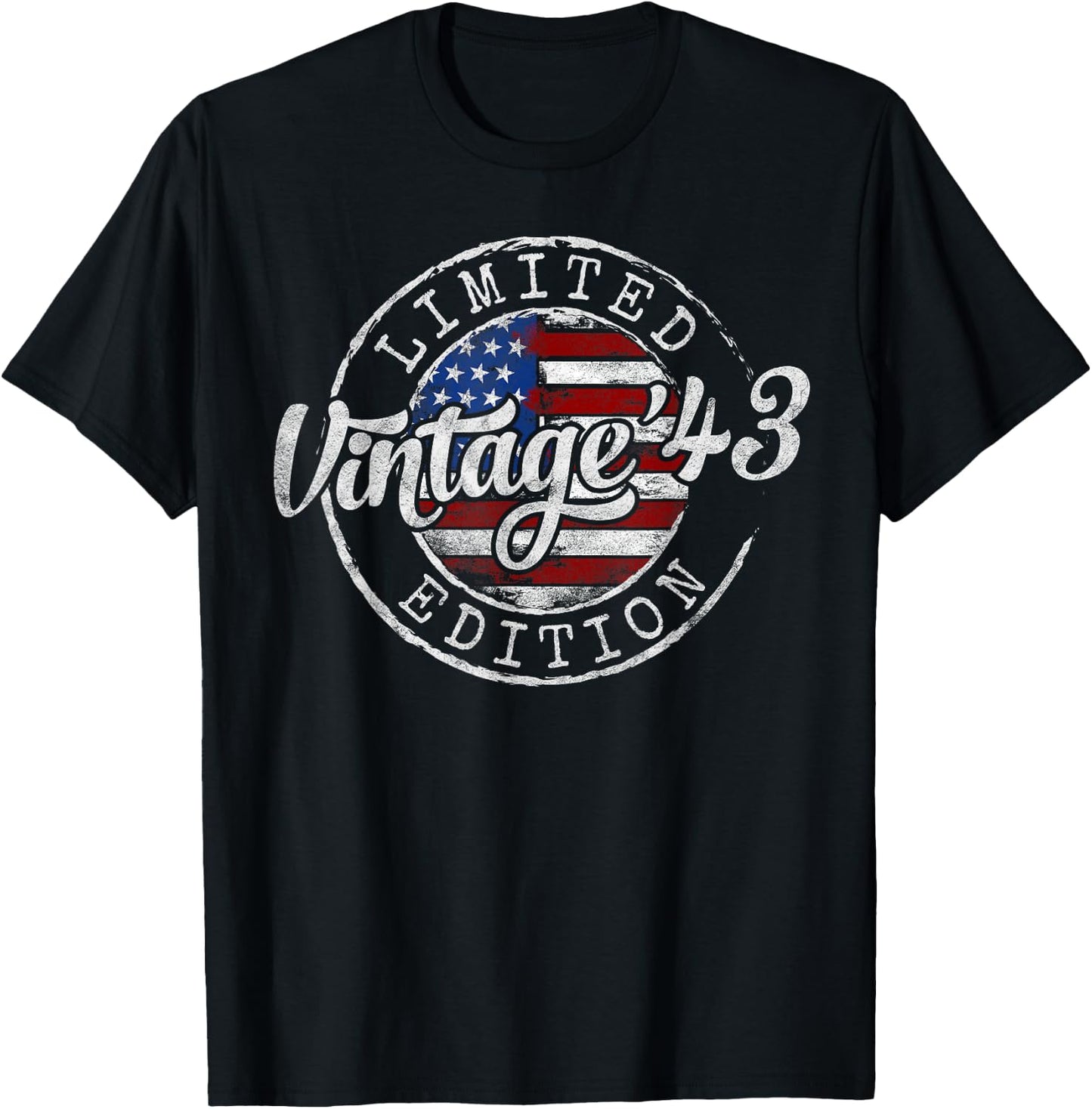 Vintage 1943 82nd Birthday Gifts Women 82 Year Old T-Shirt - T-Shirt | Black