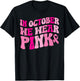 In October We Wear Pink Retro Groovy Vintage Breast Cancer T-Shirt - T-Shirt | Black