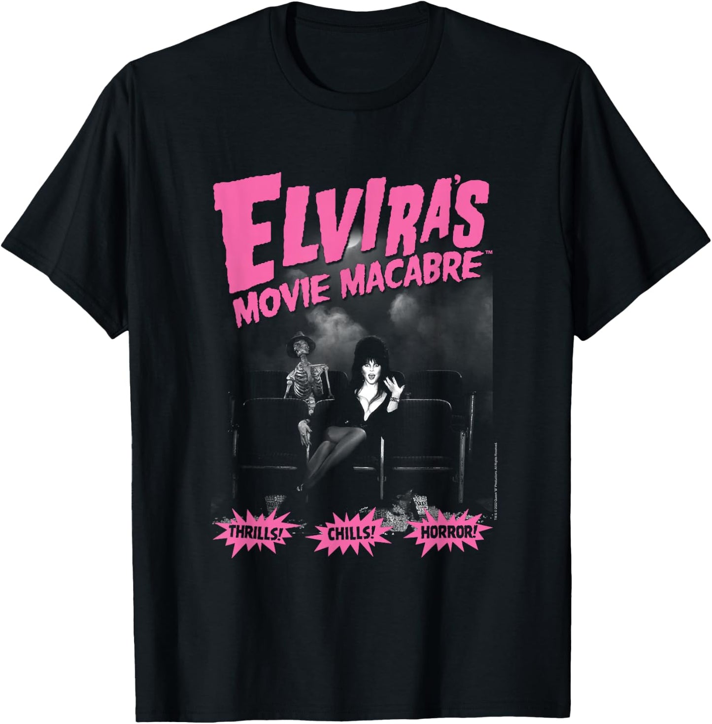 Elvira, Mistress of The Dark Movie Macabre Small T-Shirt - T-Shirt | Black