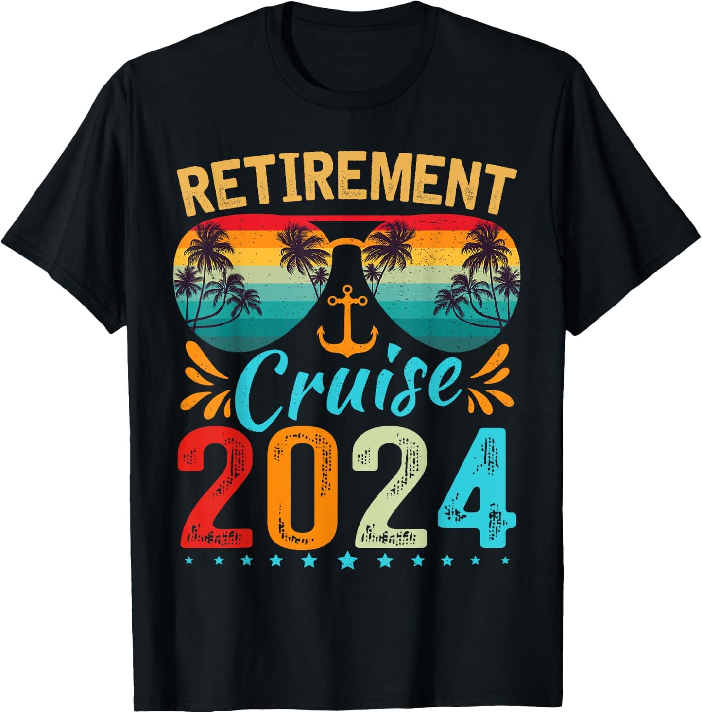 Retirement Cruise 2024 Retired Cruising Trip Vacation T-Shirt - T-Shirt | Black