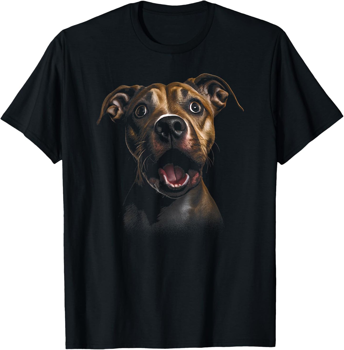 Art Colorful American Staffordshire Terrier T-Shirt - T-Shirt | Black