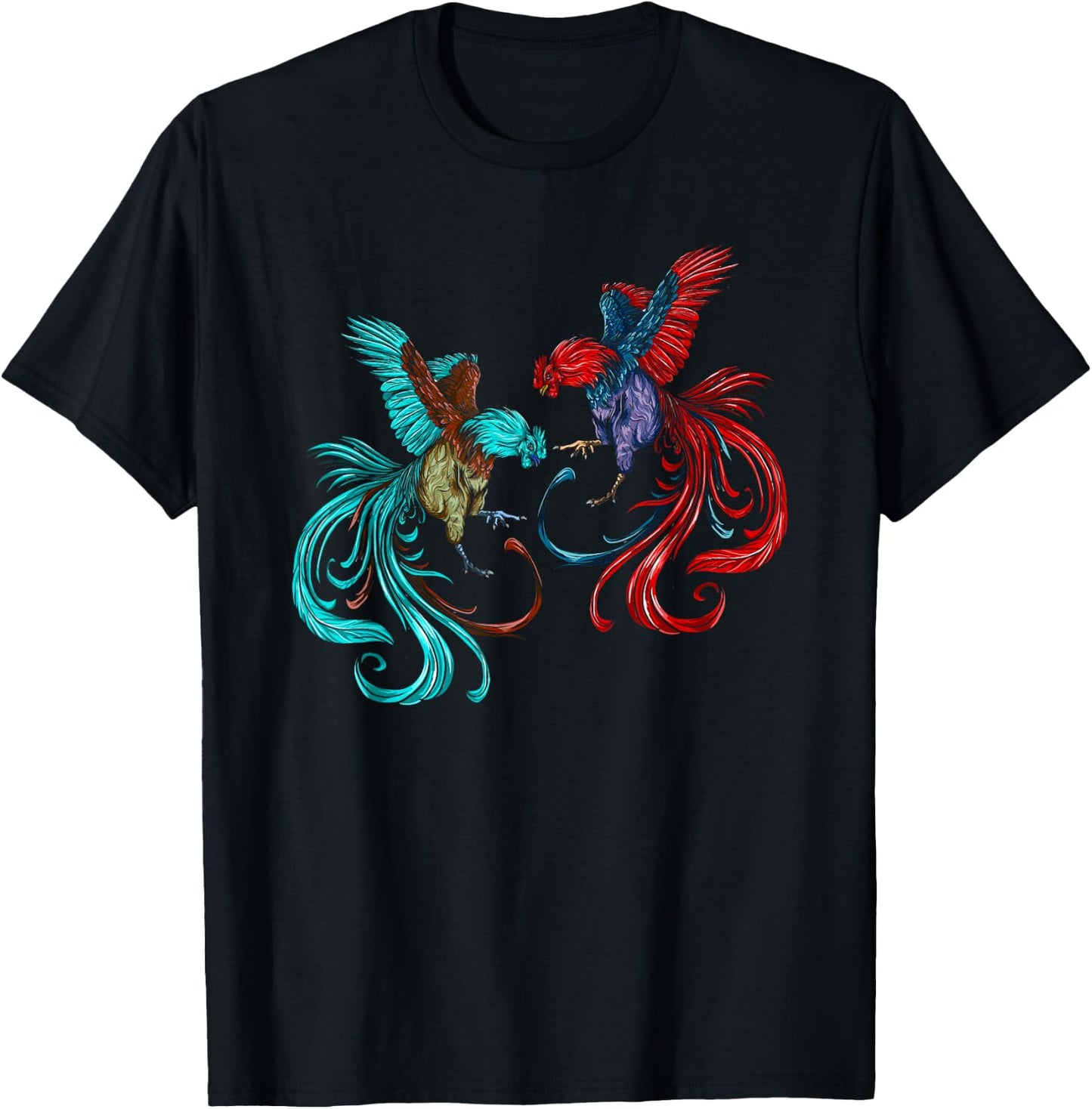 Peleas De Gallos Cockfighter Game Fowl Cockfighting Rooster T-Shirt - T-Shirt | Black