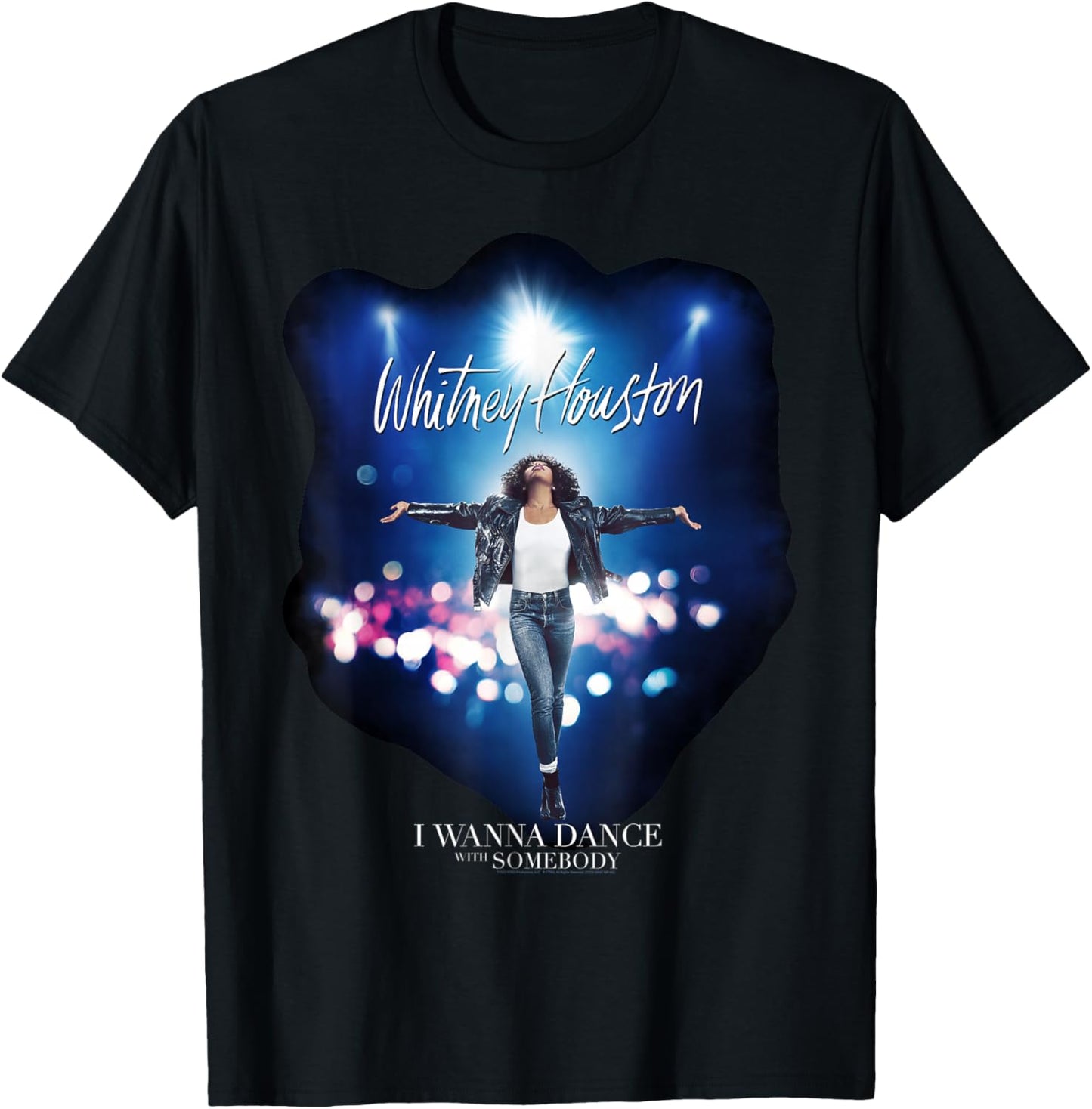 Whitney Houston I Wanna Dance With Somebody T-Shirt - T-Shirt | Black