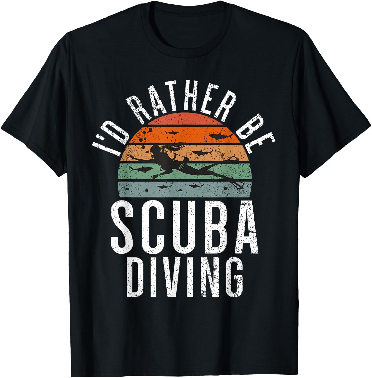 Id rather be Scuba Diving T-Shirt - T-Shirt | Black
