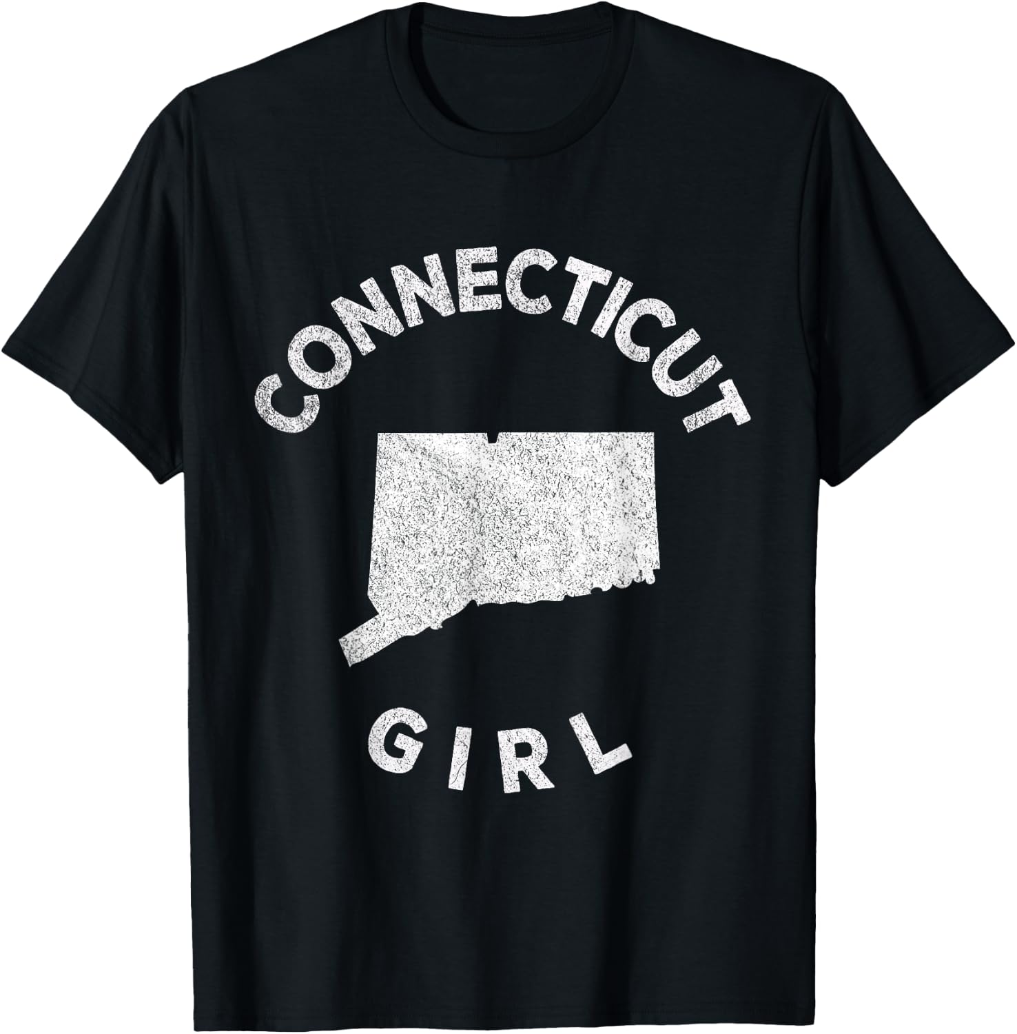 Connecticut Girl Funny Hometown Home Connecticut Roots T-Shirt - T-Shirt | Black