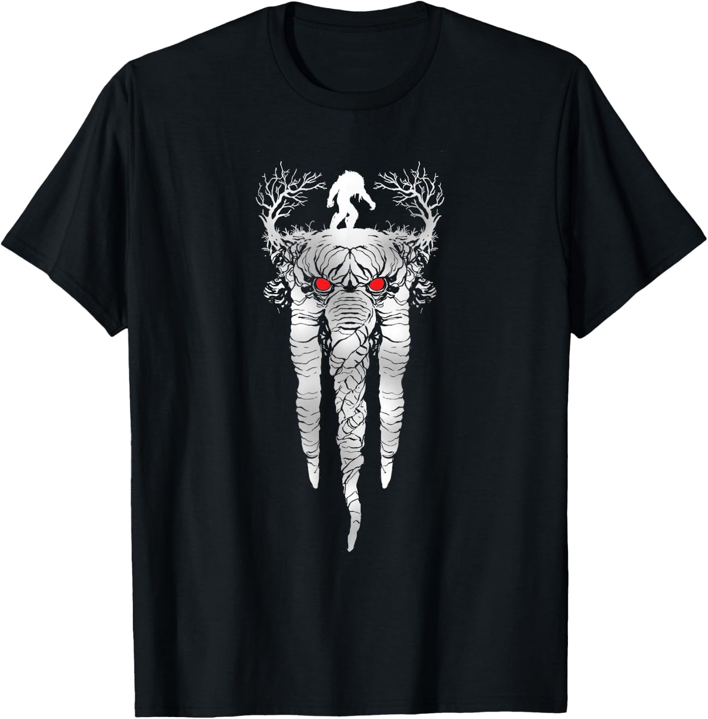 Marvel Werewolf by Night Man-Thing Illustrated Disney+ T-Shirt - T-Shirt | Black
