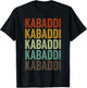 Kabaddi Sports Retro T-Shirt - T-Shirt | Black