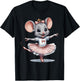 Cute Unique & Modern Mouse Ballet & Ballerina T-Shirt - T-Shirt | Black