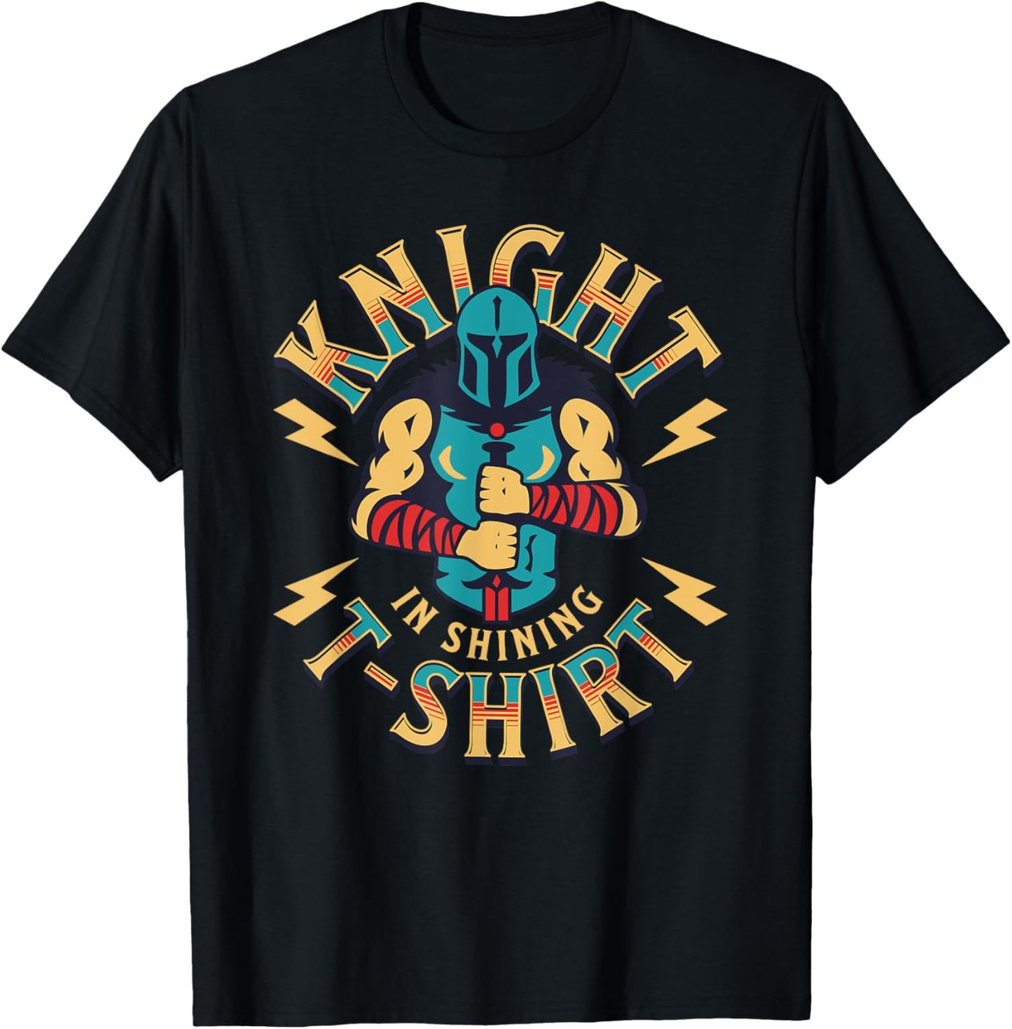 Knight In Shining Armor Renaissance Faire Fair Medieval Boys T-Shirt - T-Shirt | Black