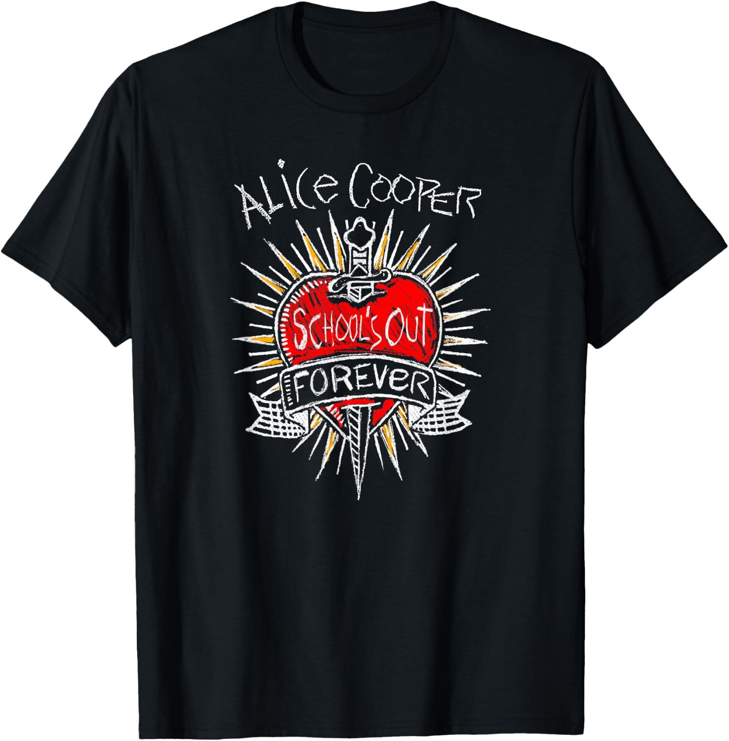 Alice Cooper - Vintage School's Out Forever T-Shirt - T-Shirt | Black