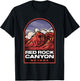 Red Rock Canyon Nevada Vintage Travel T-Shirt - T-Shirt | Black