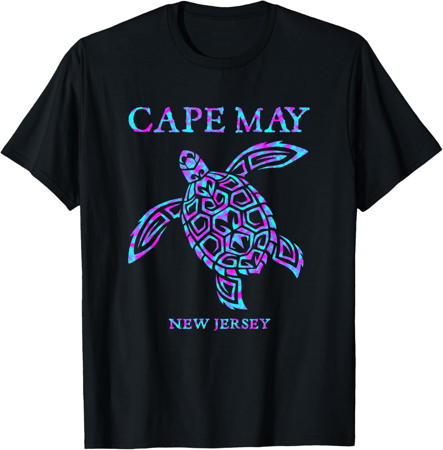 Cape May New Jersey Souvenir Sea Turtle Boys Girls Toddler T-Shirt - T-Shirt | Black