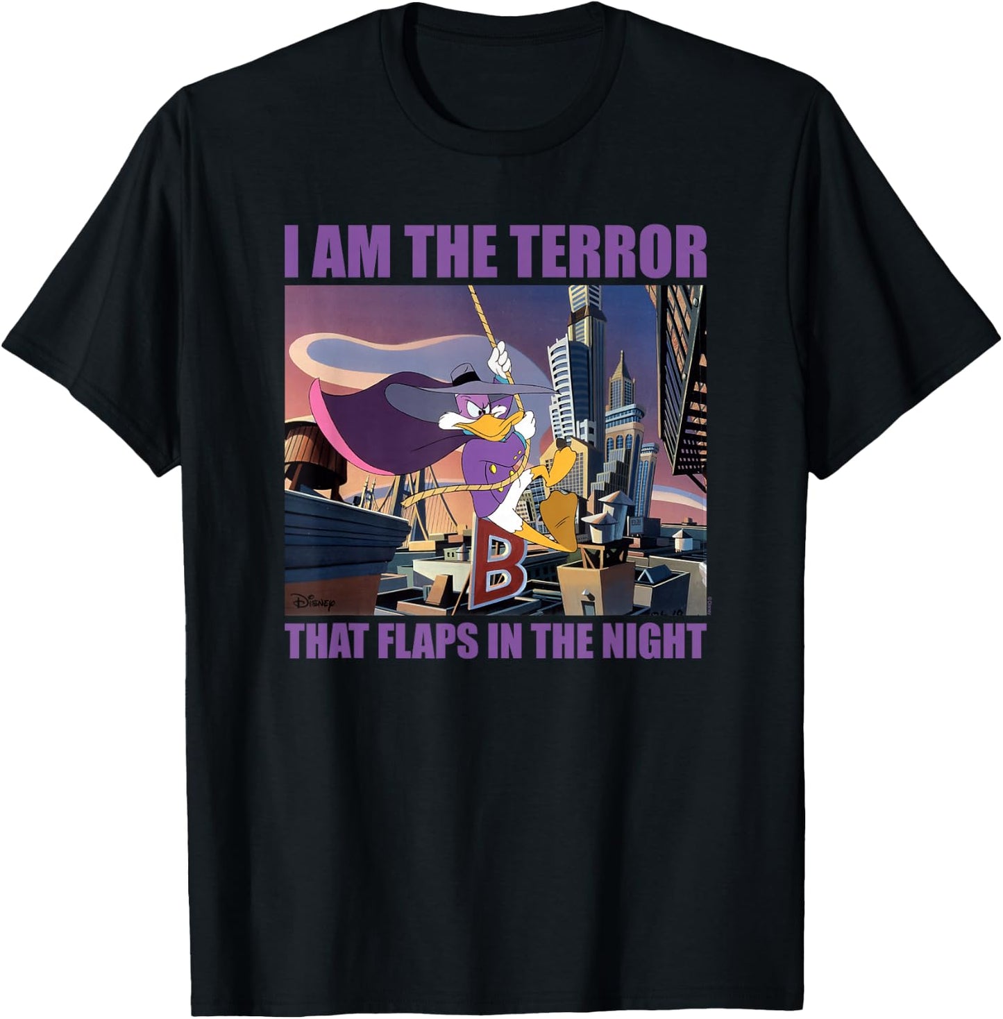 Darkwing Duck - Darkwing Duck Terror T-Shirt - T-Shirt | Black