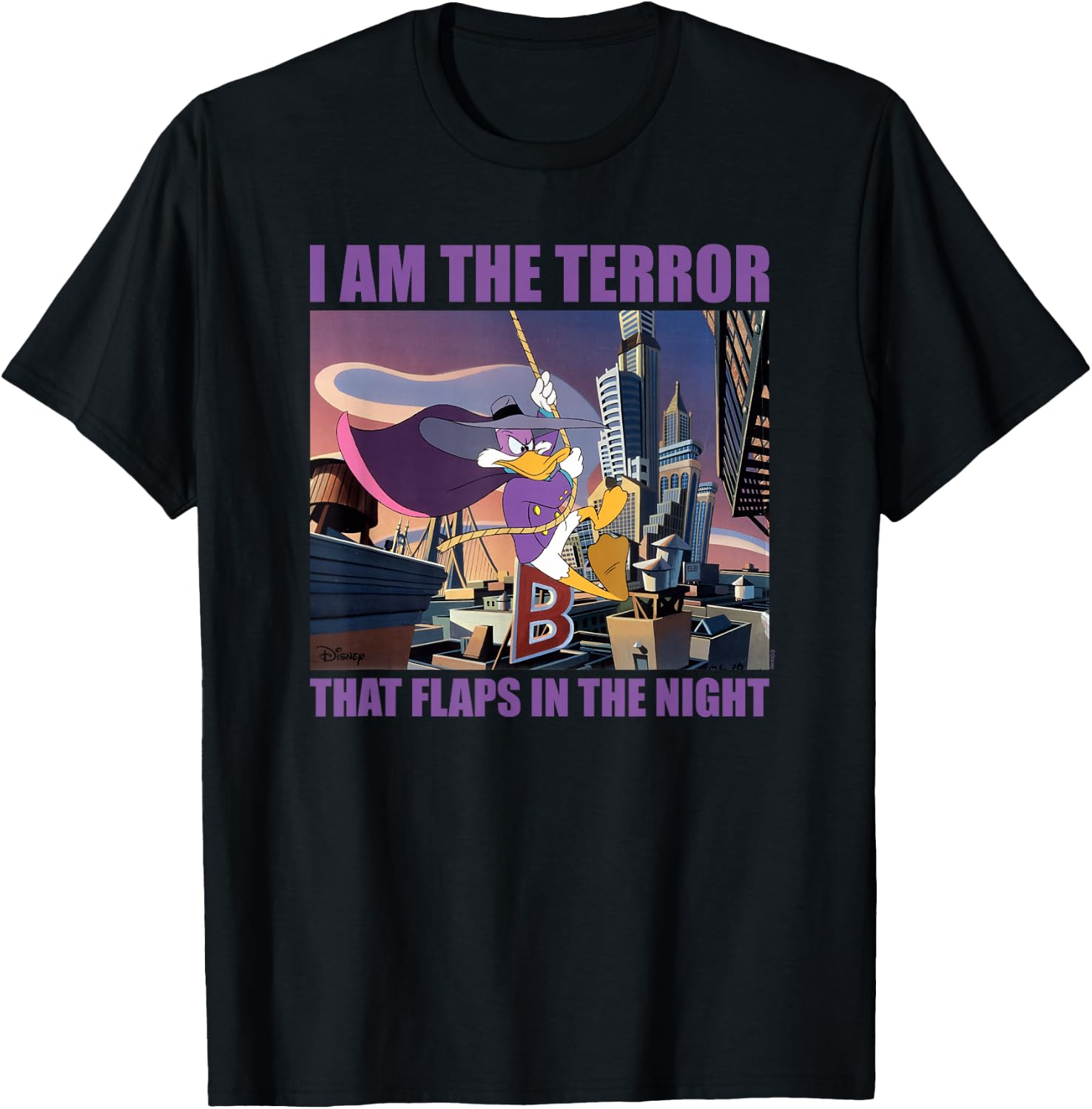 Darkwing Duck - Darkwing Duck Terror T-Shirt - T-Shirt | Black