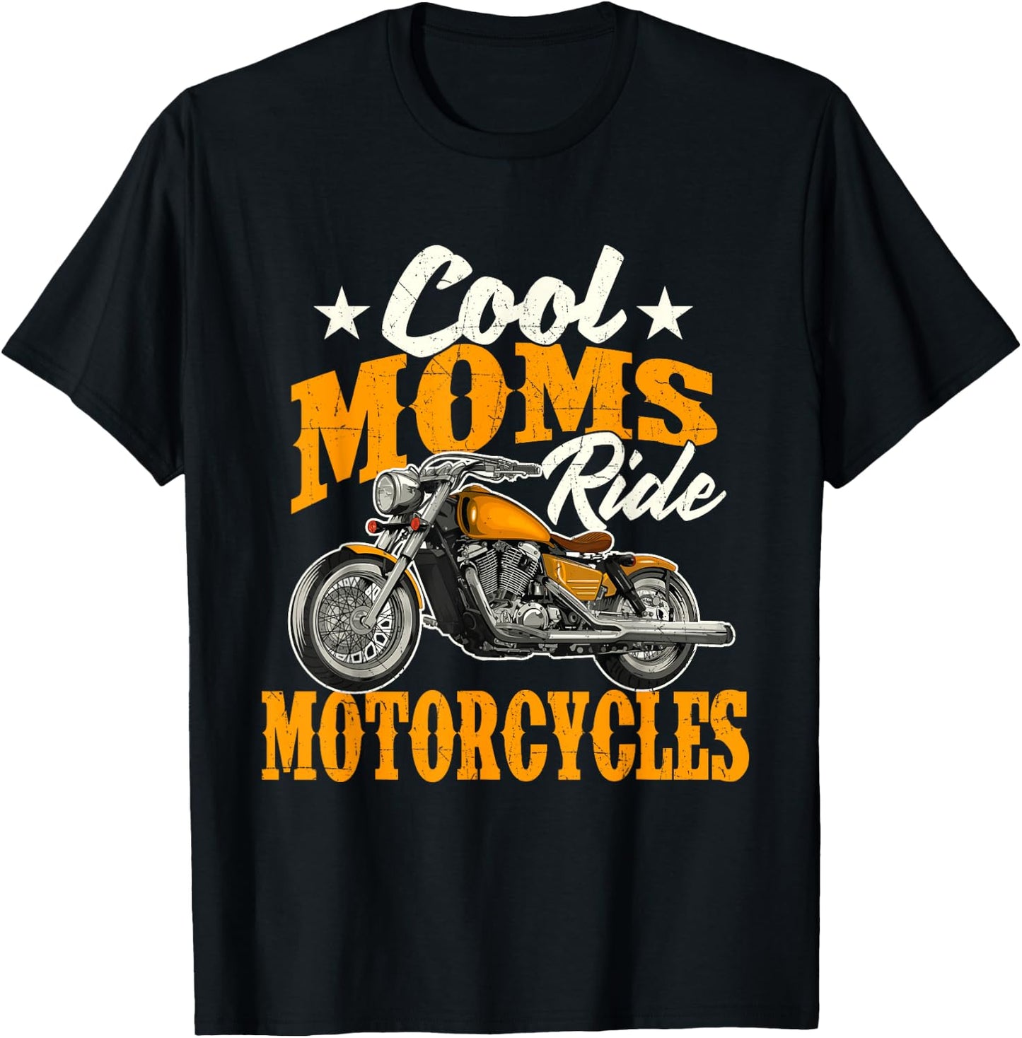 Cool Moms Ride Motorcycles - Mother's Day Biker Motorcycling T-Shirt - T-Shirt | Black