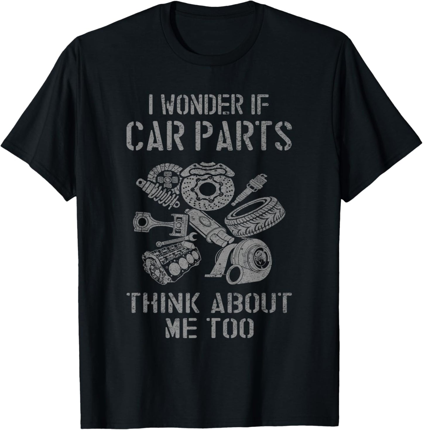 Car mechanic Funny car parts T-Shirt - T-Shirt | Black