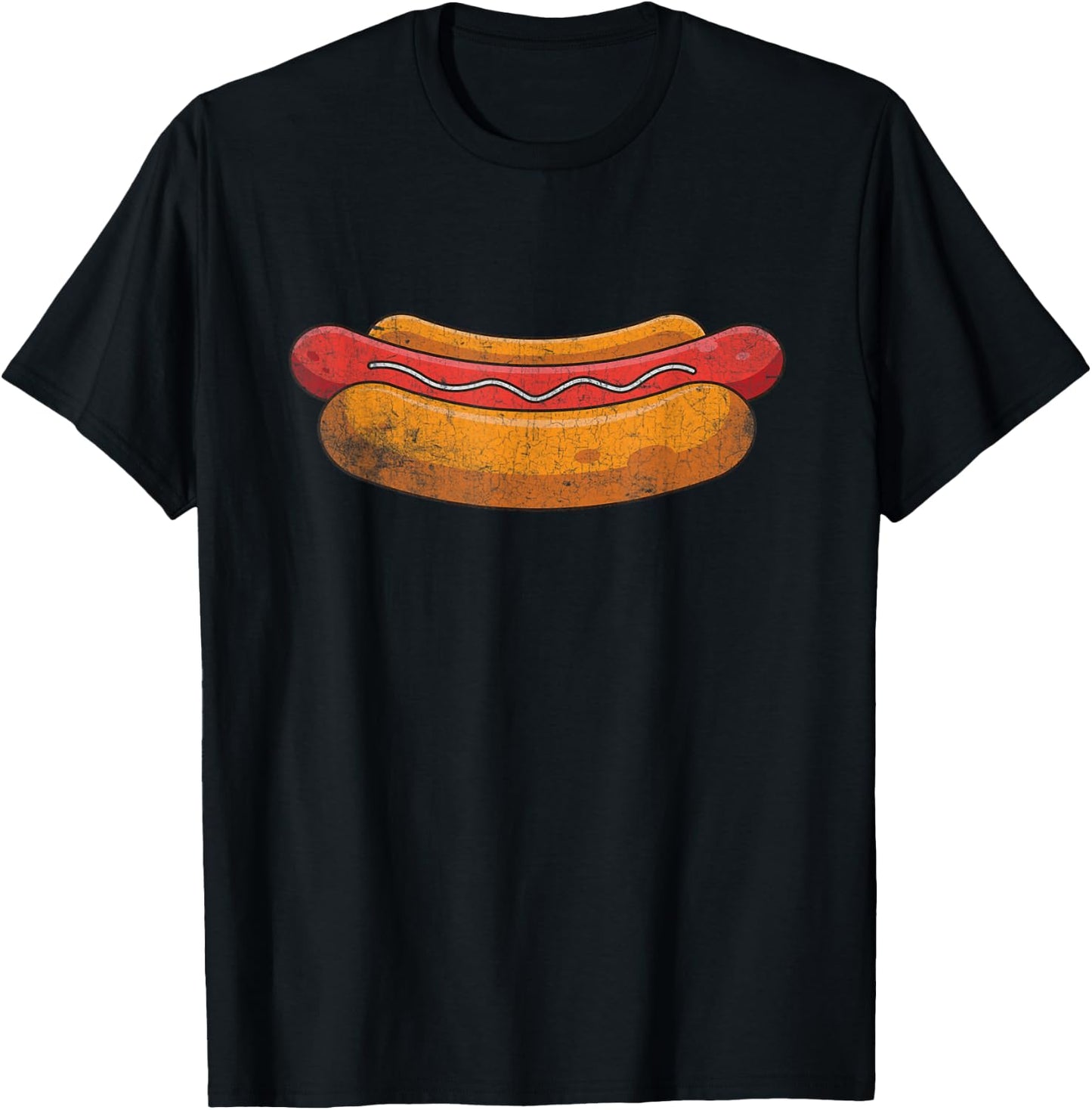 Vintage Hot Dog T-Shirt - T-Shirt | Black