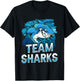 Team Sharks Teeth Shark Lover Animal T-Shirt - T-Shirt | Black