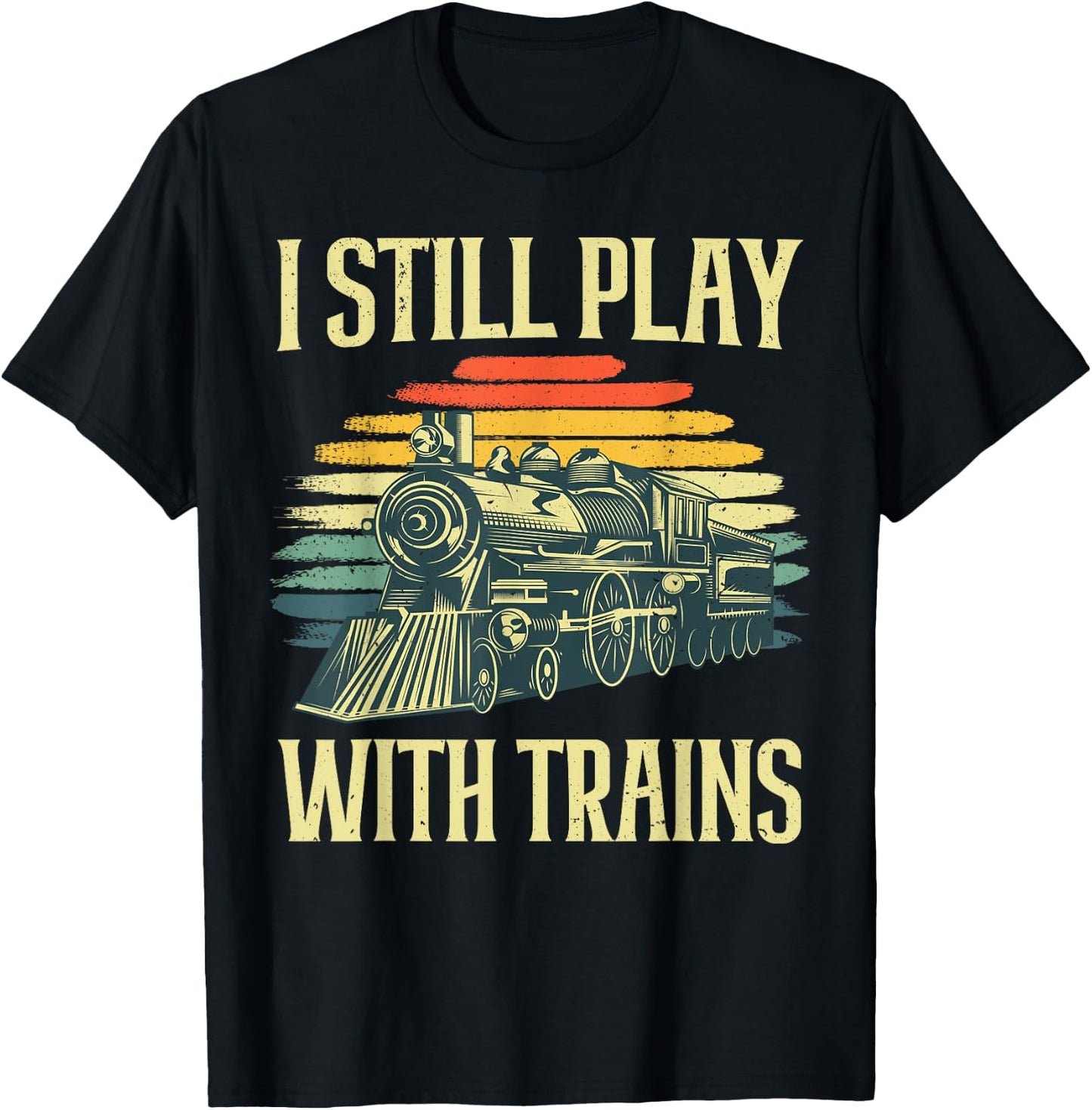 Funny Train Women Locomotive Vehicle Train Driver T-Shirt - T-Shirt | Black