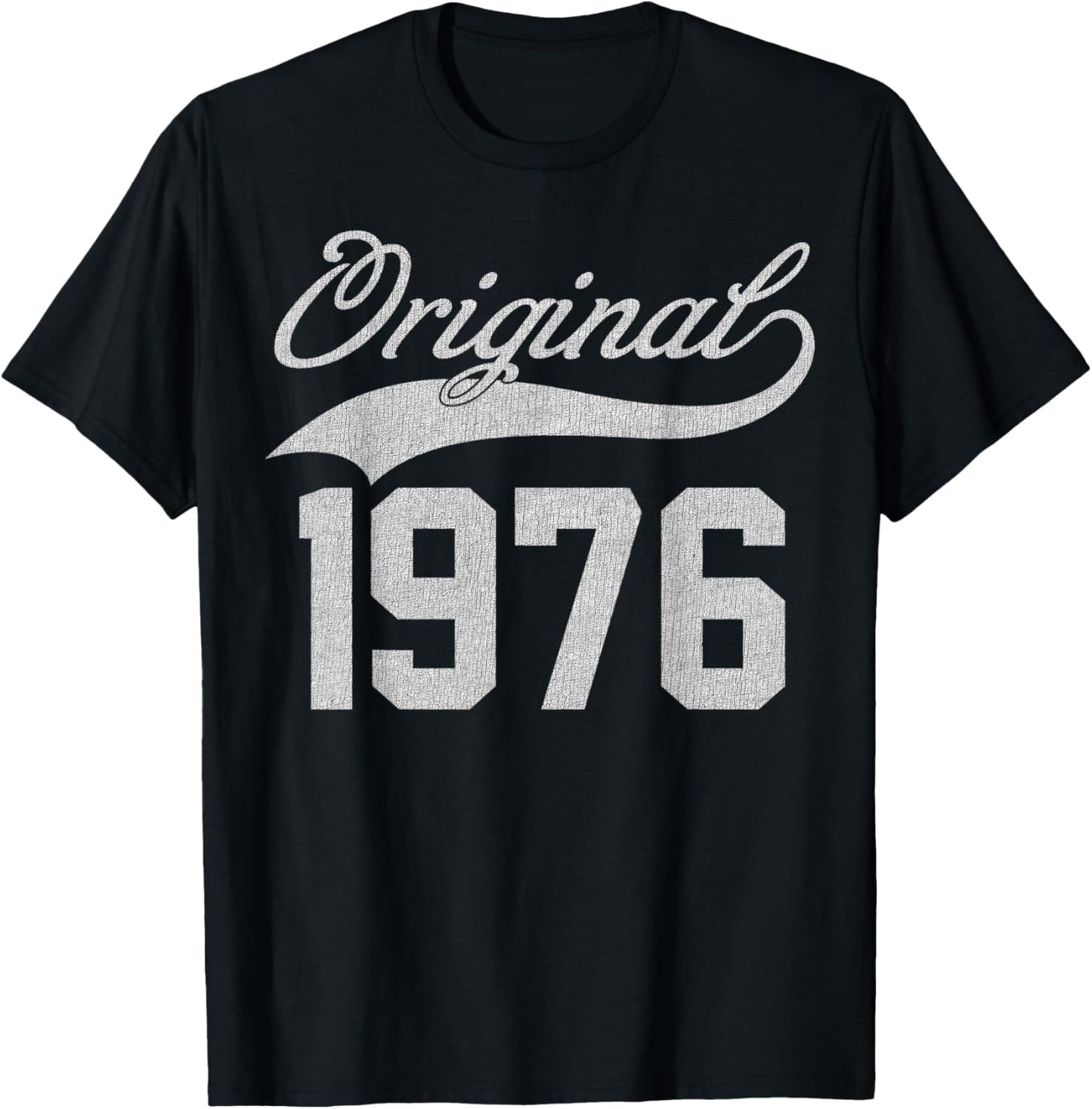 Vintage 1976 Funny 49 Years Old Men and Women 49th Birthday T-Shirt - T-Shirt | Black