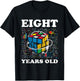 Competitive Speed Cubing 8 Years Old Birthday for Boy Girl T-Shirt - T-Shirt | Black