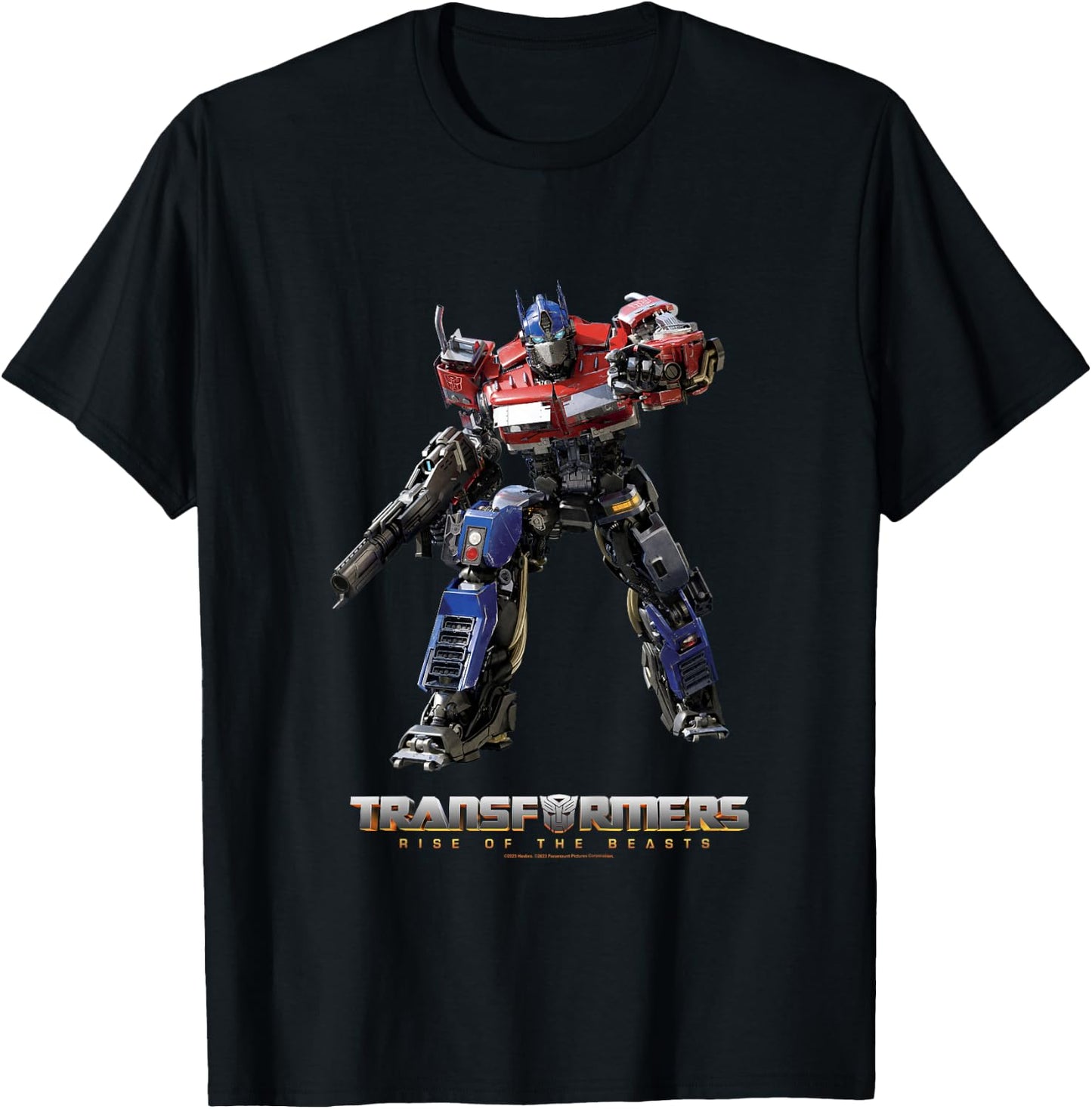 Transformers: Rise of the Beasts Optimus Prime Full Body T-Shirt - T-Shirt | Black