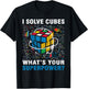 I Solve Cubes Superpower Funny Speed Cubing Boys Girls Kids T-Shirt - T-Shirt | Black