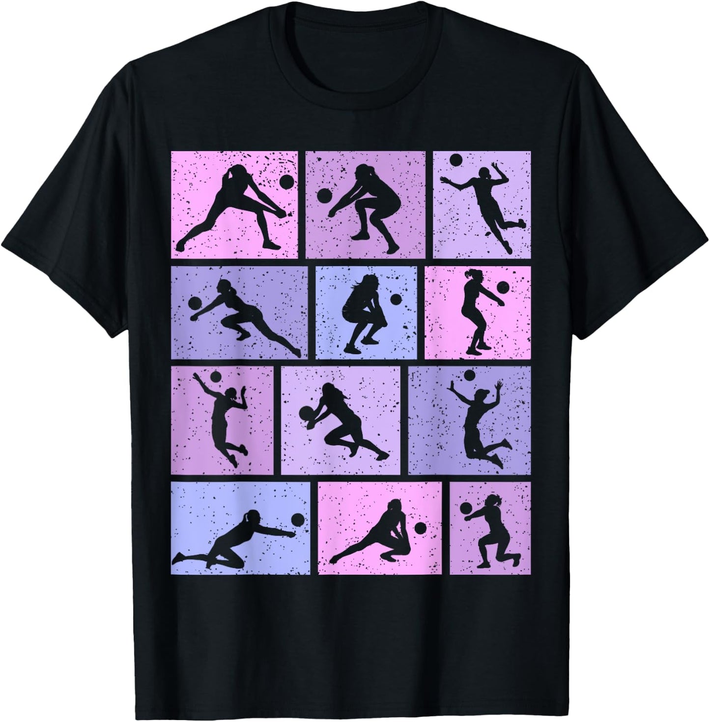 Volleyball Girl Kids Women T-Shirt - T-Shirt | Black